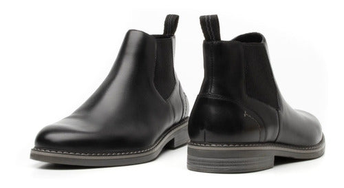Botín Flexi Para Hombre Casual De Piel Y Confort 404604neg