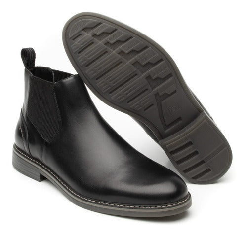 Botín Flexi Para Hombre Casual De Piel Y Confort 404604neg