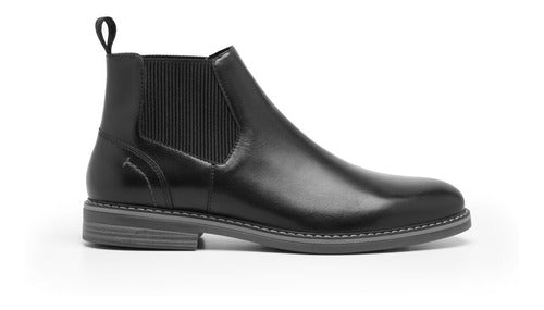 Botín Flexi Para Hombre Casual De Piel Y Confort 404604neg