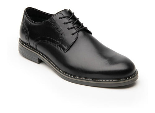 Zapato Flexi Hombre Casual De Piel 404601neg