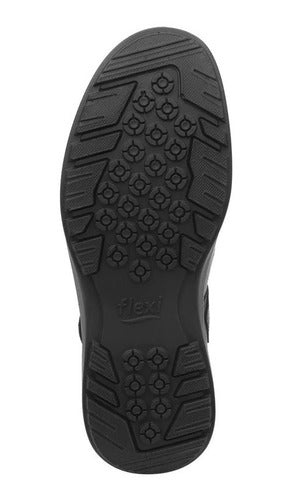 Sandalia Flexi Hombre De Confort De Piel 50807neg