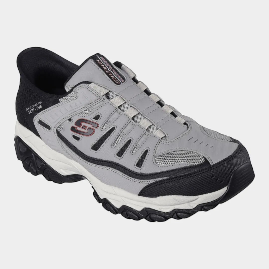Tenis Skechers Hombre Slip-ins Extra Ancho 237563wwgybk Gris