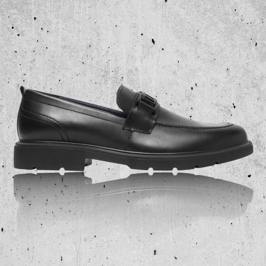 Zapato Flexi Hombre Mocasín Casual De Piel 417006Neg