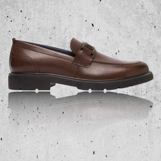 Zapato Flexi Hombre Mocasín Casual De Piel 417006Nog