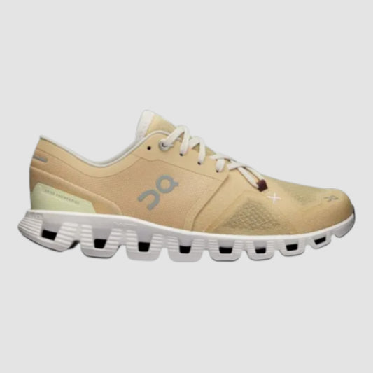 Tenis On Cloud X 3 Mujer Running 60.97789 Beige