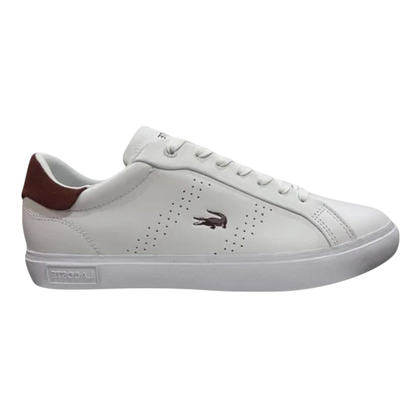 Tenis Lacoste Powercourt 2.0 Piel 749sfa0087385 Blanco