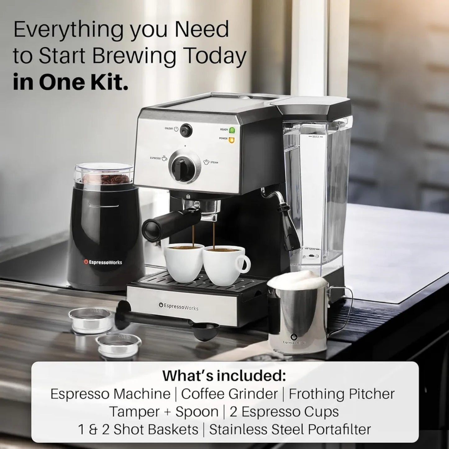Cafetera Espressoworks  Espresso & Cappuccino Aew1000