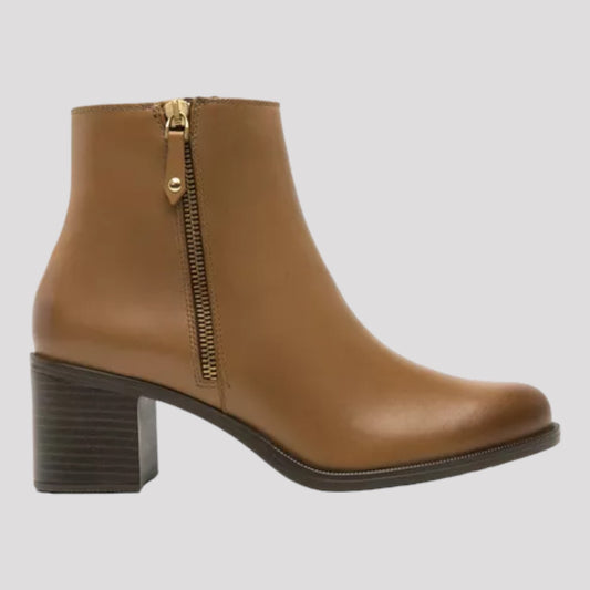 Botín Flexi Mujer Casual De Piel 109220