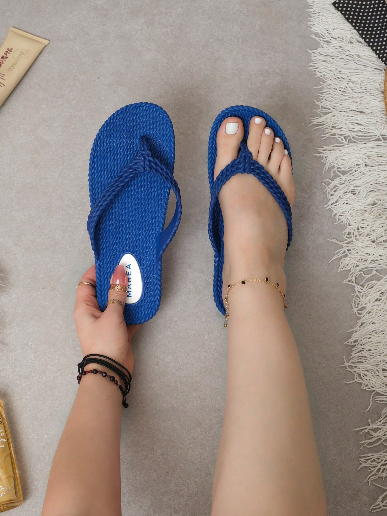 Sandalias Marea Mujer Cecy 1090190014 Azul Rey