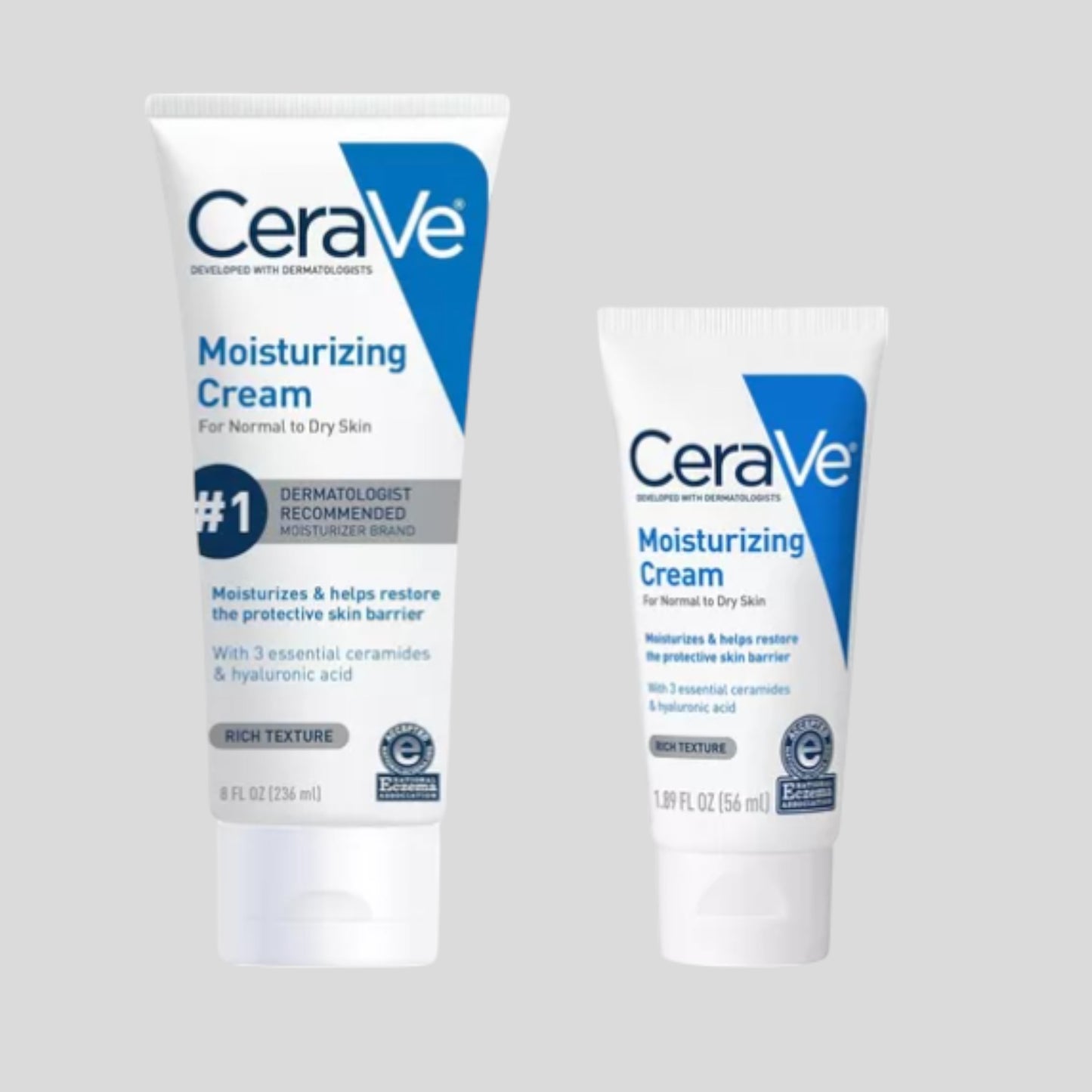 2 Pack Crema Cerave Piel Normal A Piel Seca 236ml Y 56ml