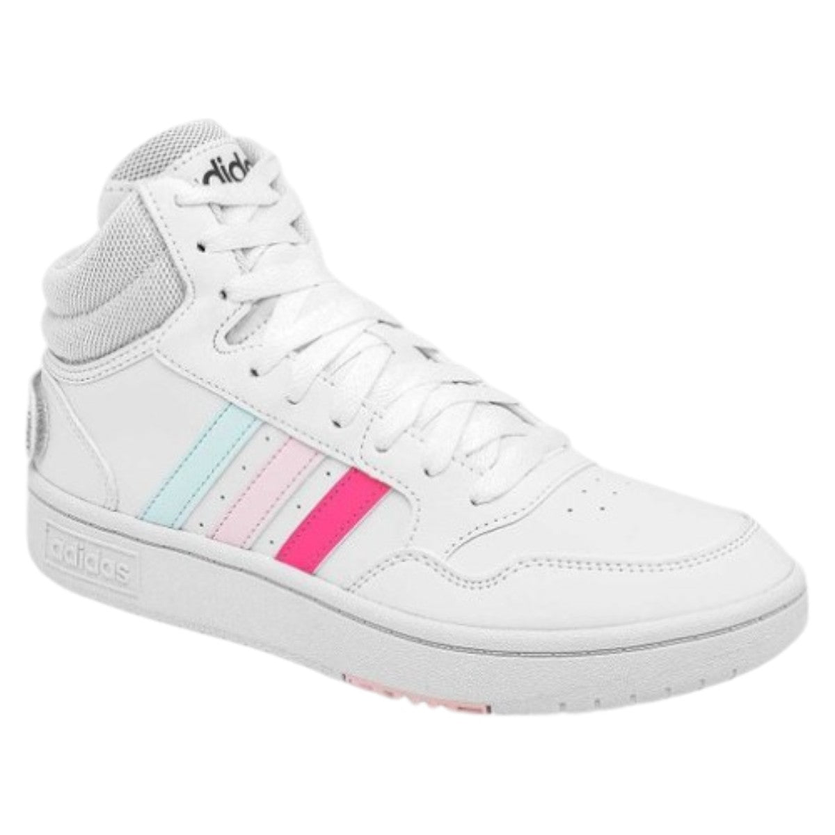 Tenis Adidas Mujer Hoops 3.0 Mid Blanco GX7235