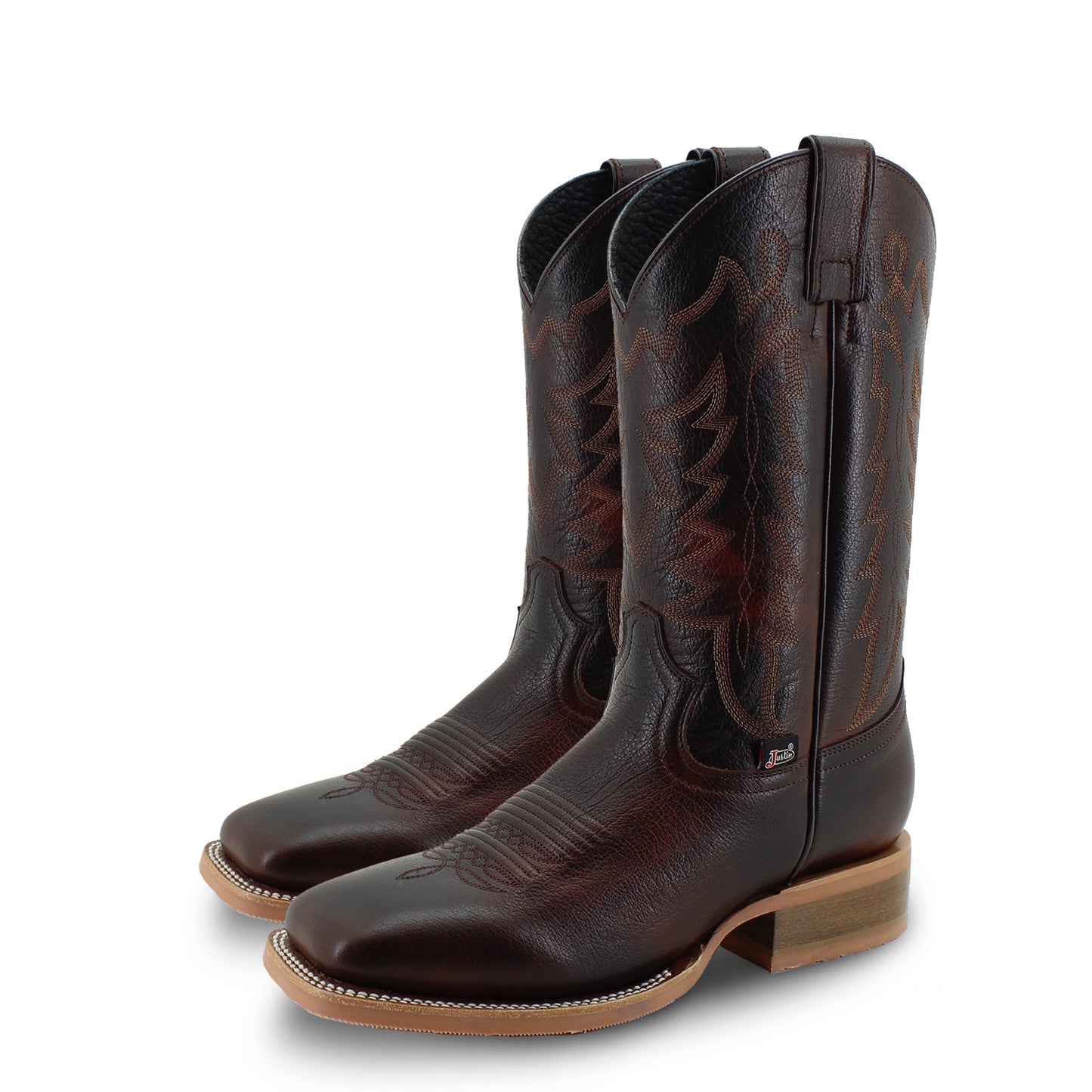 Botas Vaqueras Justin Hombre Soft Cherokee Jb5482 Cognac Cherokee