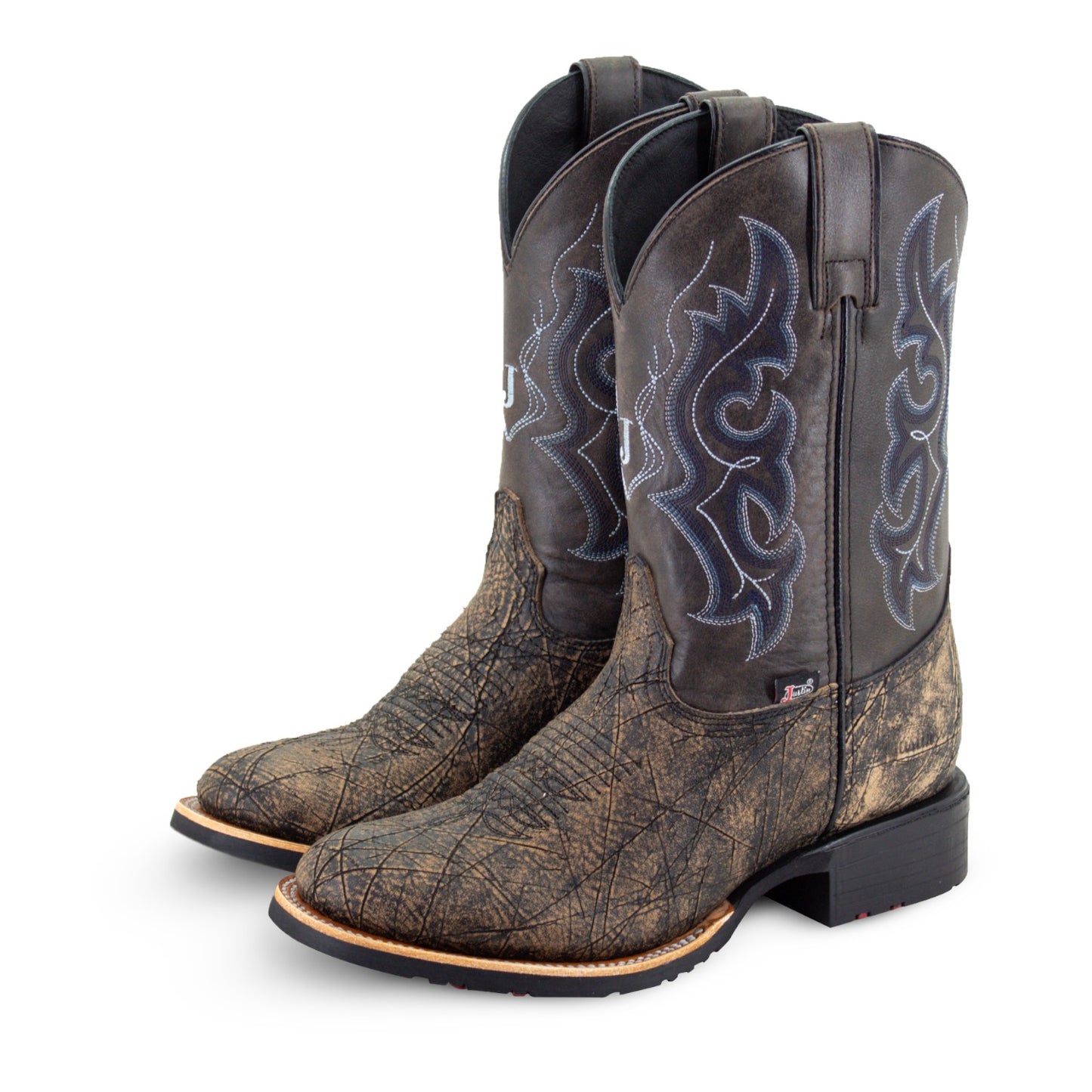 Botas Vaqueras Justin Hombre Marshal Piel Jb5557 Pinto