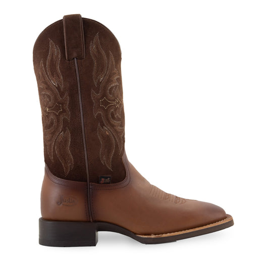 Botas Vaqueras Justin Hombre Iggy Blend Piel Jb5565 Tan