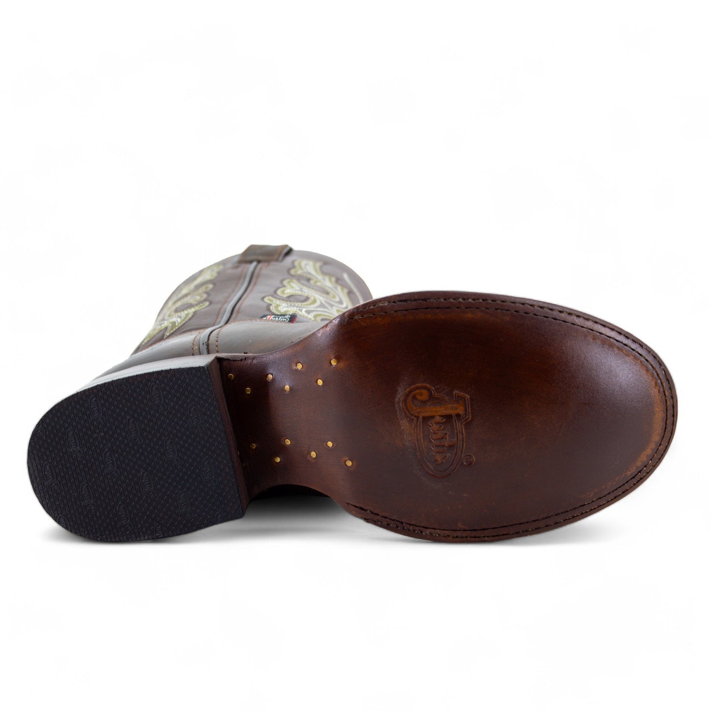 Botas Vaqueras Justin Hombre Crazy West Piel Jb5571 Café Crazy