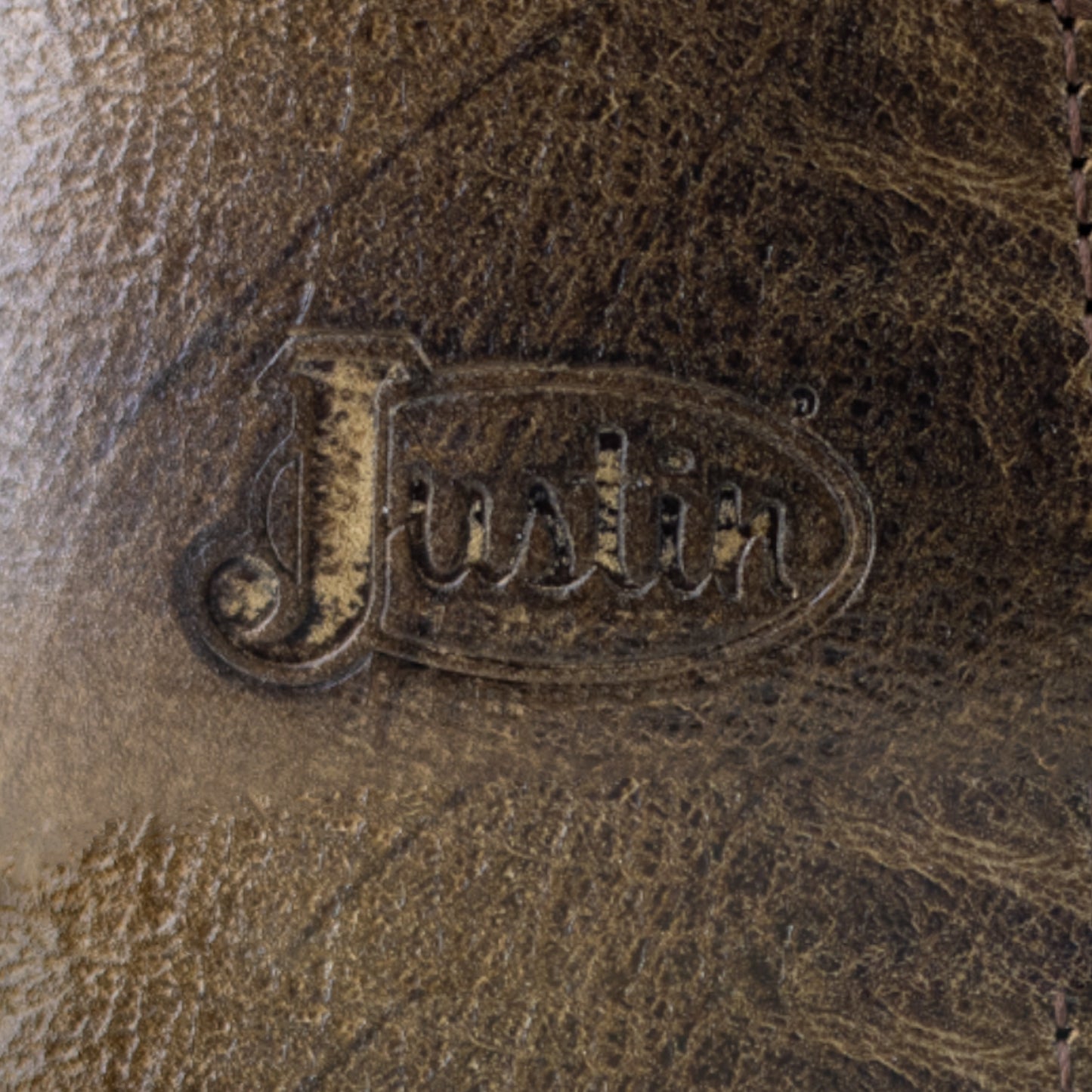 Botas Vaqueras Justin Hombre Marshal Piel Jb5573 Café