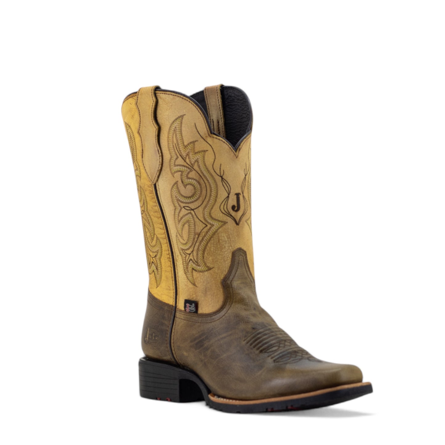 Botas Vaqueras Justin Hombre Marshal Piel Jb5573 Café