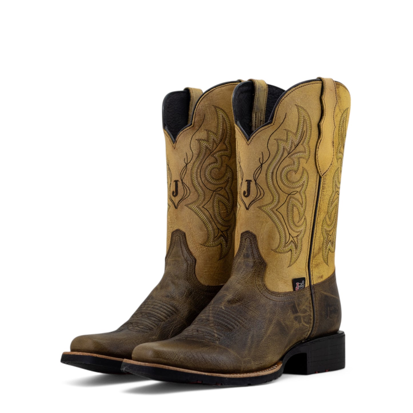 Botas Vaqueras Justin Hombre Marshal Piel Jb5573 Café