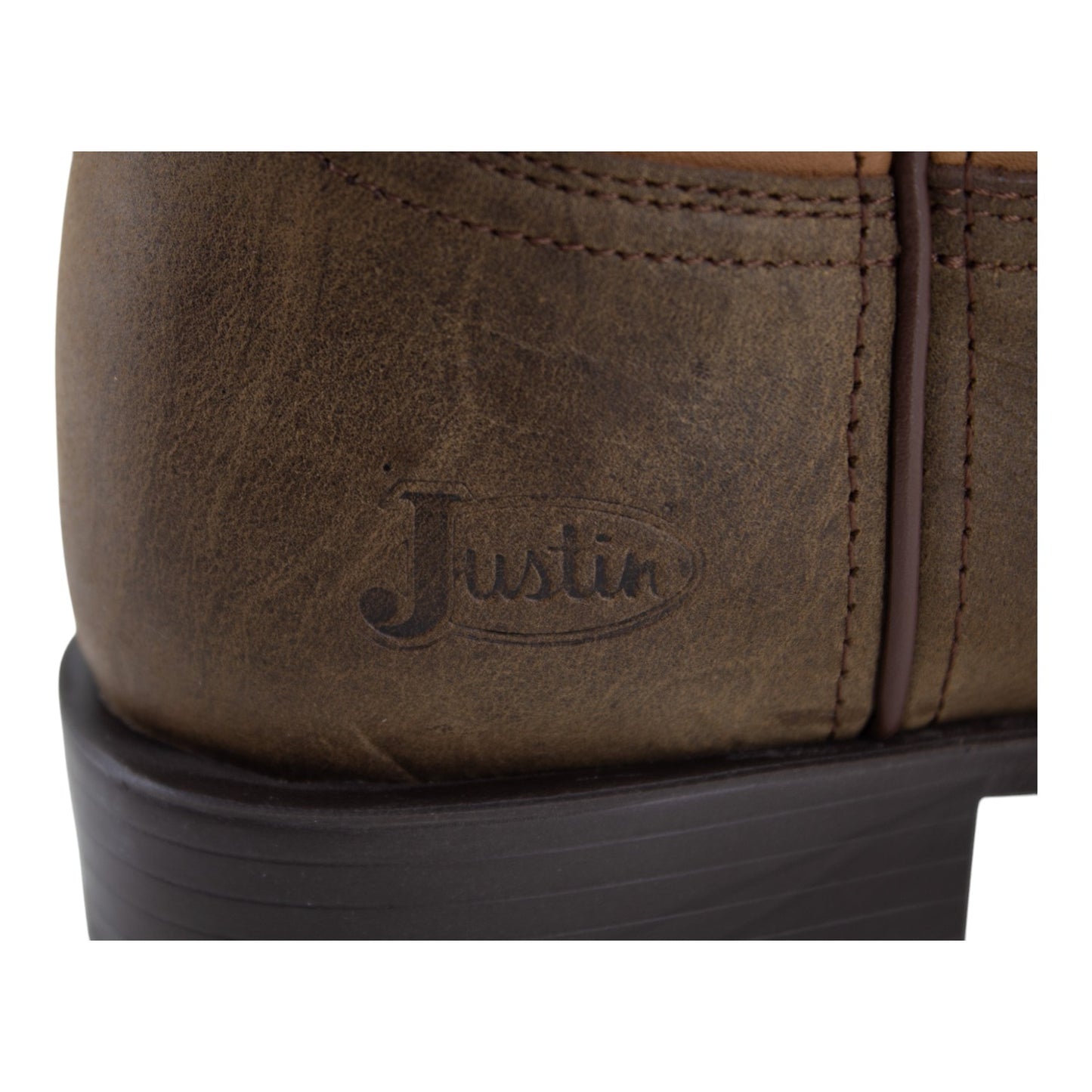 Botas Vaqueras Justin Hombre Blent Arrugado Jb5575 Café Arrugado