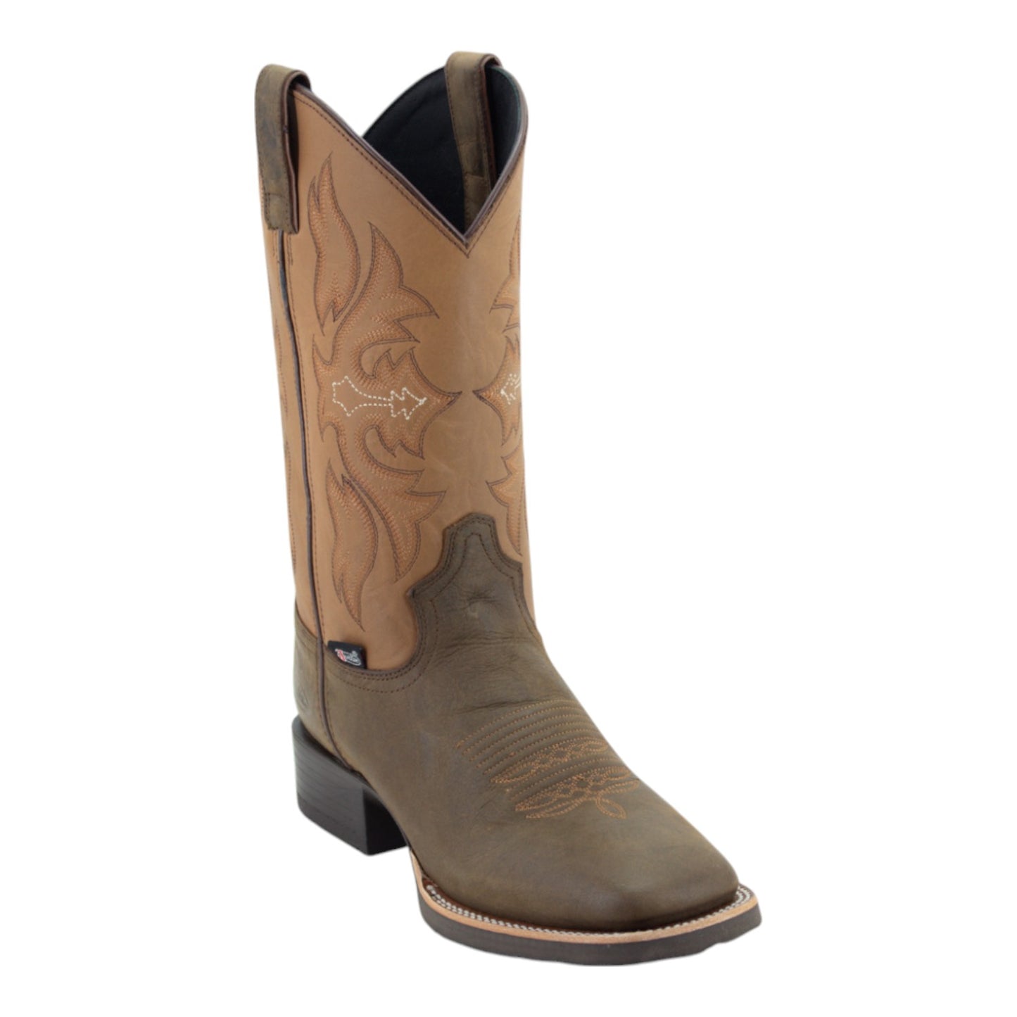 Botas Vaqueras Justin Hombre Blent Arrugado Jb5575 Café Arrugado