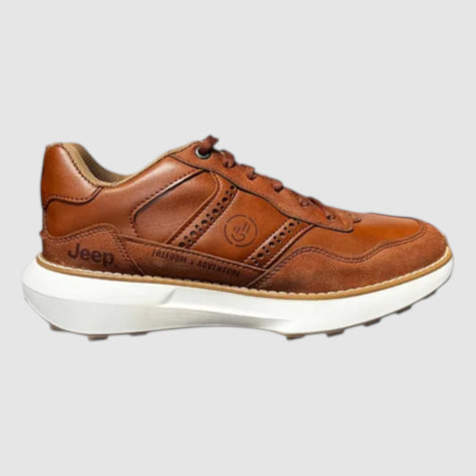 Tenis Jeep Hombre Casual Urbano Piel S280 Café