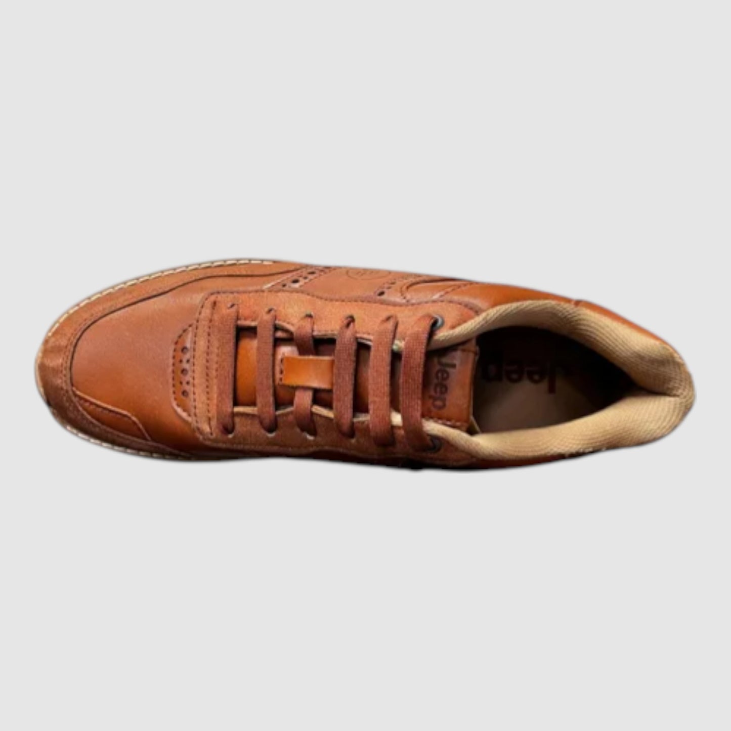 Tenis Jeep Hombre Casual Urbano Piel S280 Café