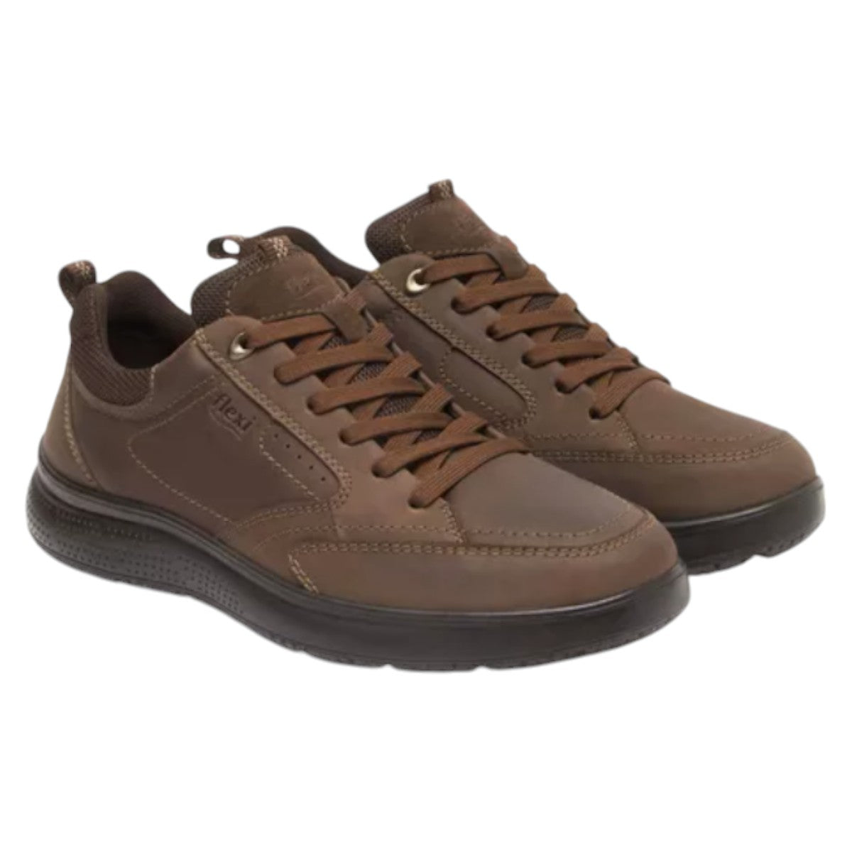 Tenis Flexi Country Hombre Outdoor De Piel 417604cho
