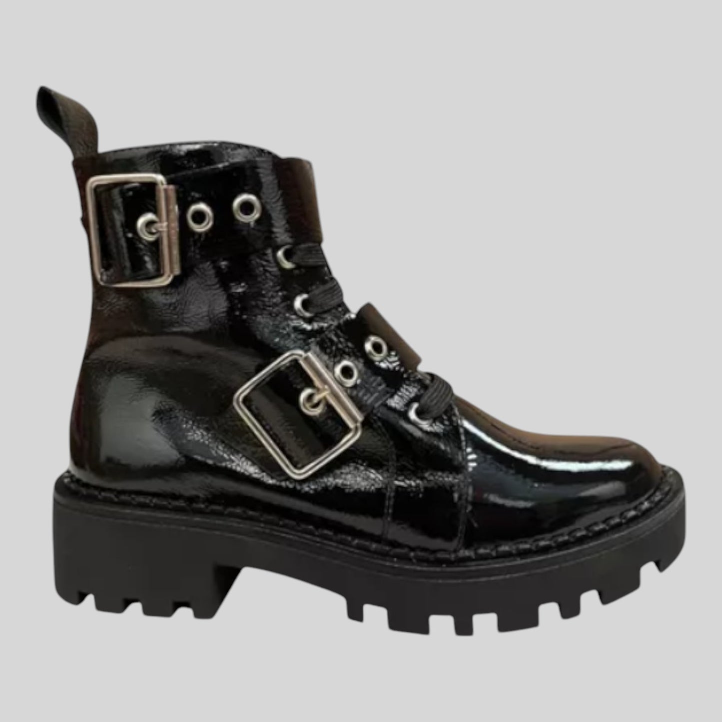 Botín Vicenza Mujer Casual Piel Charol 5002Neg