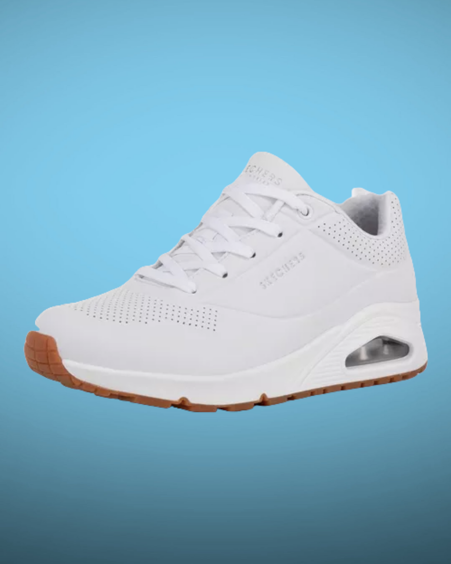 TENIS SKECHERS UNO STAND ON AIR 73690WHT	MUJER
